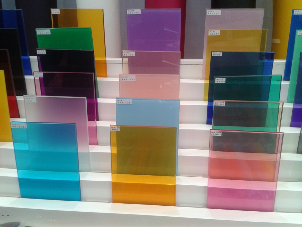colour laminated glass